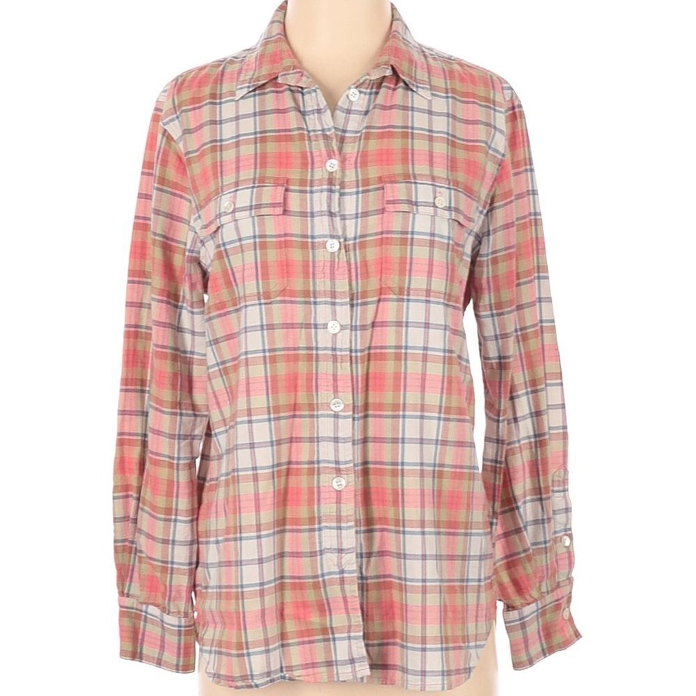 J. Crew Plaid Button Down- 100% Cotton